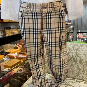 burberry print pants womens